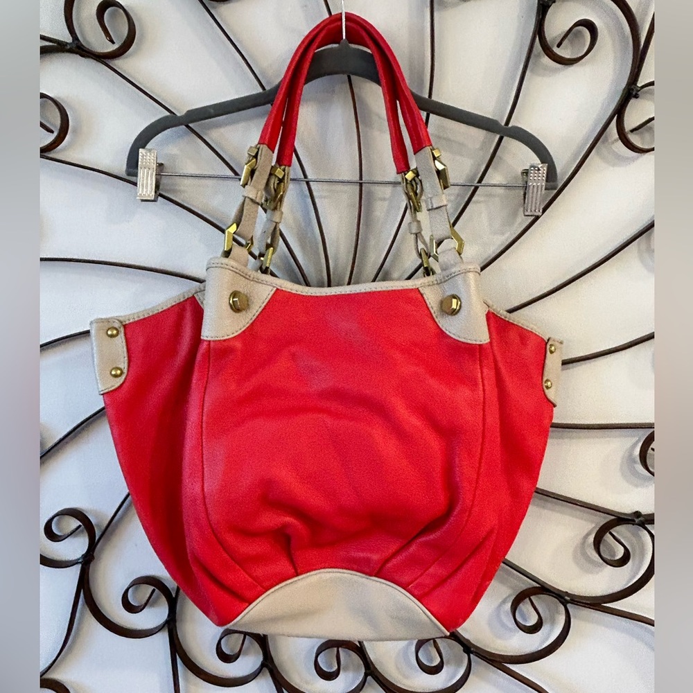 orYANY Red Leather Hobo Bag